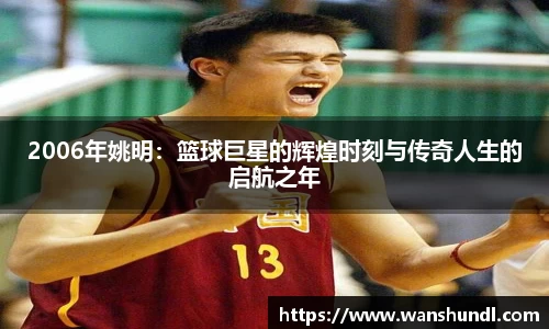 2006年姚明：篮球巨星的辉煌时刻与传奇人生的启航之年